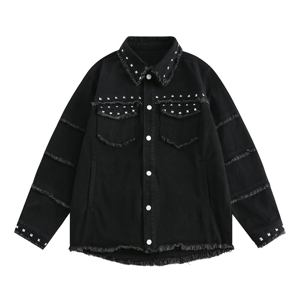 Distressed Rivet Jacket