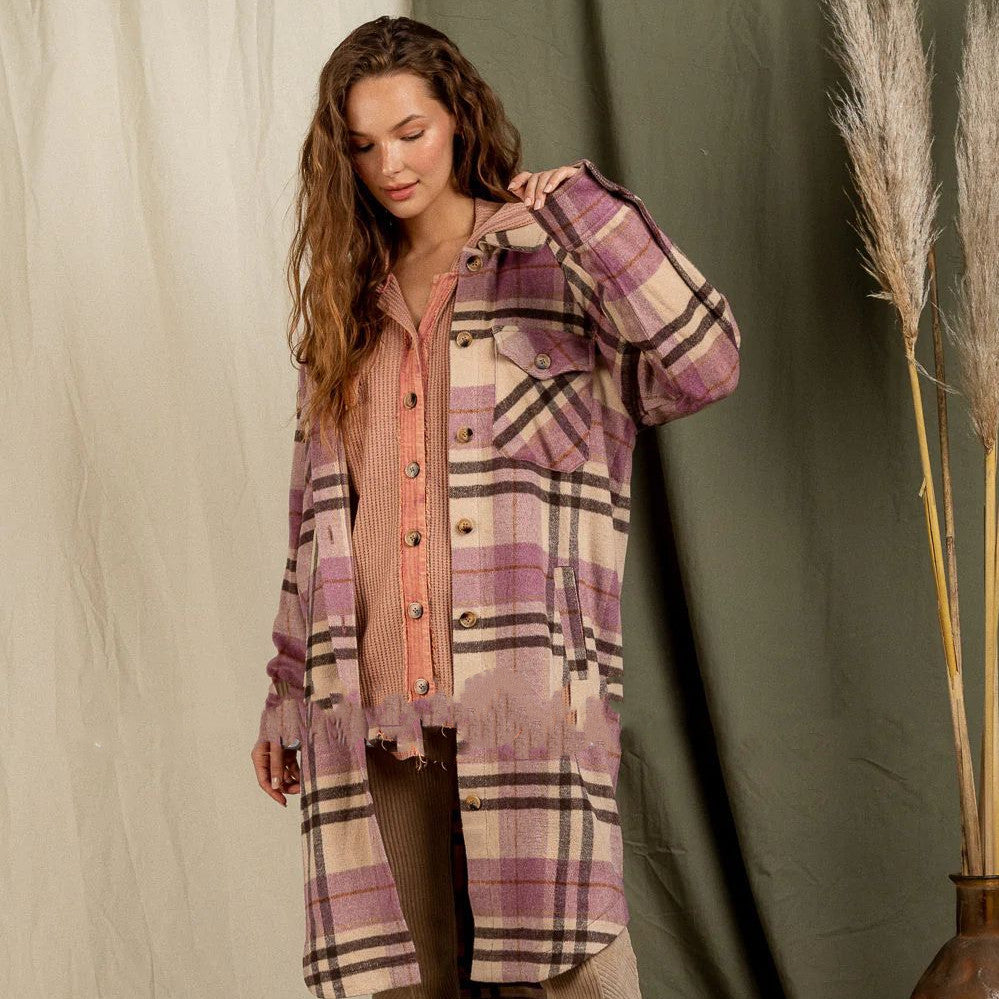 Plaid Coat Jacket