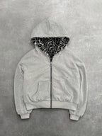 Print Reversible Hoodie
