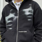 Dual Depiction Zip-up