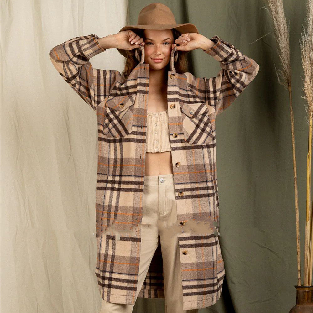 Plaid Coat Jacket