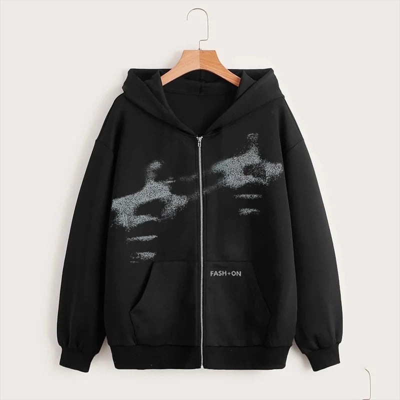 Dual Depiction Zip-up